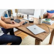 HP EliteDisplay E243m 60,5 cm (23.8inch) 1920 x 1080 Pixels Full HD LED Zwart, Zilver