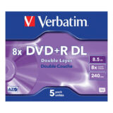 Verbatim DVD+R DL 8.5 GB Jewel-Case 5x