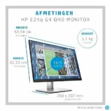 HP E-Series E24q G4 60,5 cm (23.8inch) 2560 x 1440 Pixels Quad HD Zwart, Zilver
