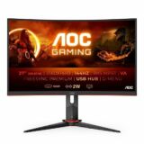 AOC G2 CQ27G2U/BK computer monitor 68,6 cm (27inch) 2560 x 1440 Pixels Quad HD LED Zwart, Rood