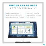 HP E-Series E22 G4 54,6 cm (21.5inch) 1920 x 1080 Pixels Full HD LCD Zwart, Zilver